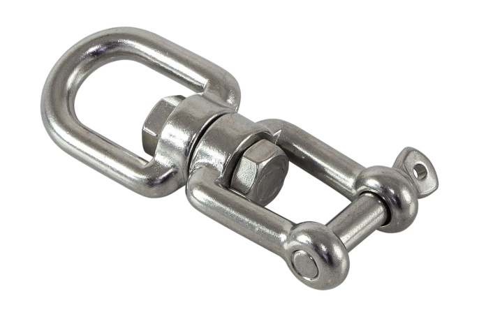 Вертлюг рым/скоба 10 мм нерж (03110)